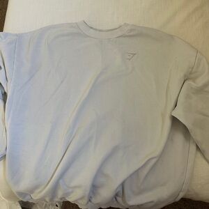White gymshark crewneck